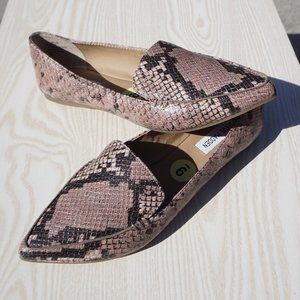 Steve Madden Snake Skin Ballerina Point Flats